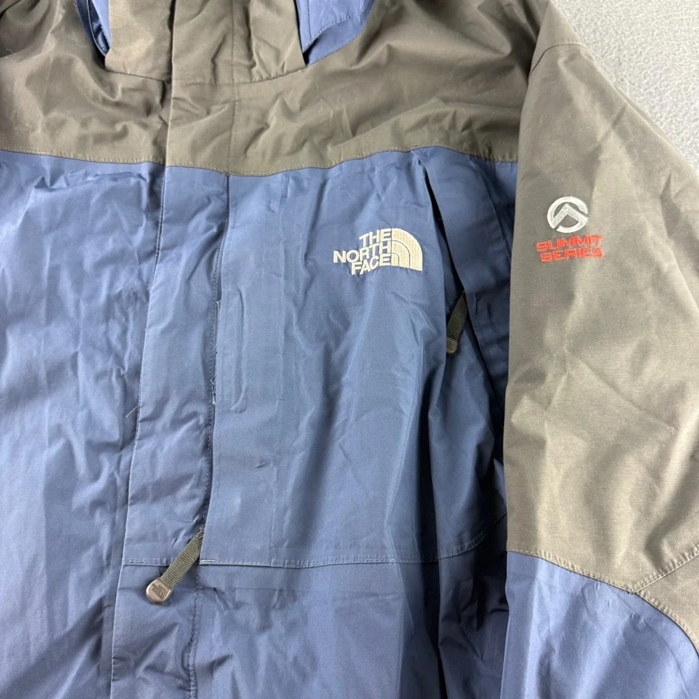 The North Face Jacket Men's XL Blue Gore-Tex Summit Series Hooded Hiking Skiing